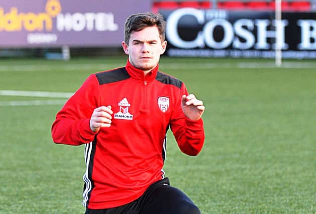 Derry City striker Michael McCrudden has trained well this week.