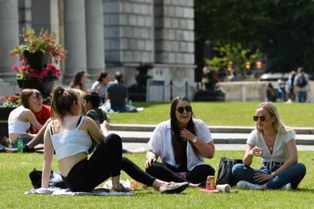 People taking full advantage of the good weather in Northern Ireland recently. (Photo: Pacemaker)