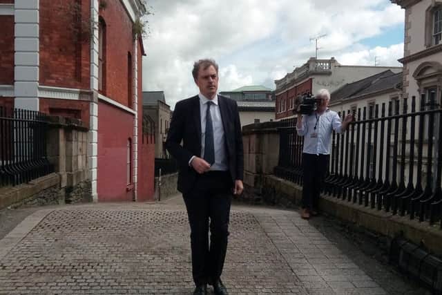The new Secretary of State on the Derry Walls.