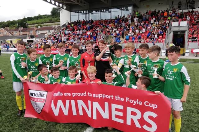 Donegal School Boys winners of the O'Neills Foyle Cup U12 section.