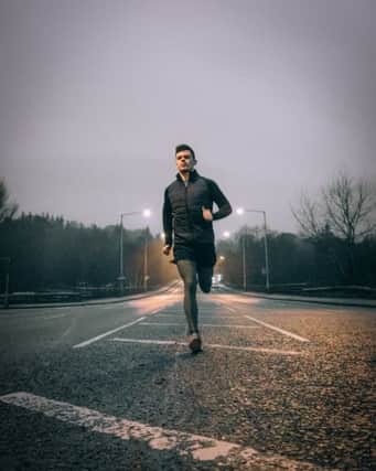 Conan McCready putting in the miles ahead of doing seven marathons in seven days