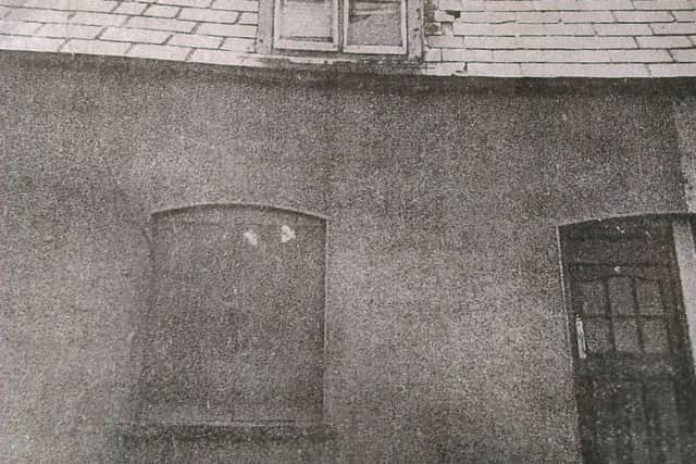 The Mullan's bomb damaged home at 6 Brandywell Avenue.