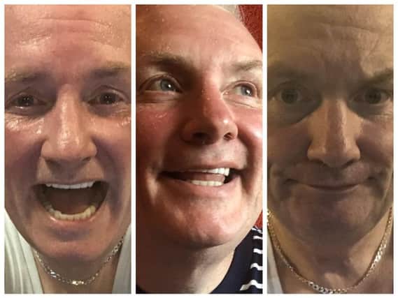Stephen Nolan lost more than eight stone in less than eight months. (Photos: Stephen Nolan/Twitter)