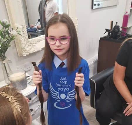 Katie-Leigh pictured after her hair cut