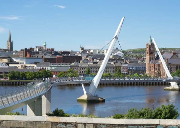The Peace Bridge in Derry. (Picture: Housing Executive)