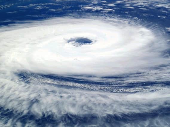 The remnants of Hurricane Dorian and Storm Gabriel will arrive in Northern Ireland later this week. (File image of storm from space)