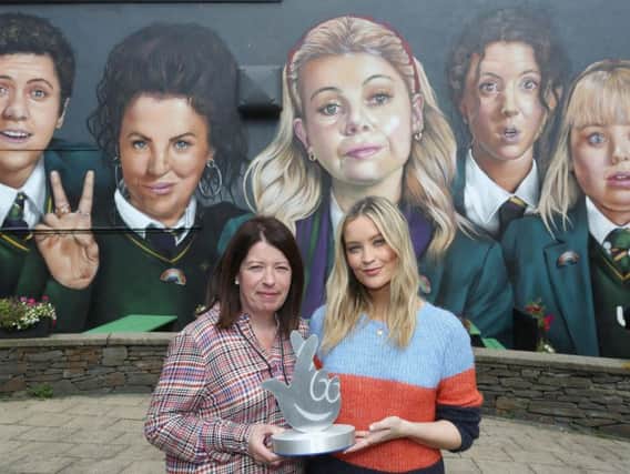 Jacqueline Williamson, Chief Executive Kinship Care, and Strictly star Laura Whitmore