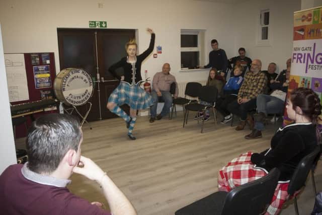One of the young Sollus Highland Dancers performing during Culture Night at the New Gate Arts and Cultural Centre last year.