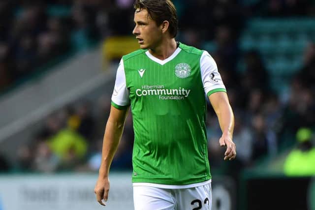 After agreeing a pre-contract deal back in January, the 27-year-old completed a permanent move to Edinburgh. He's played pretty well this season, and scored the winning goal on the first day of the season against St Mirren.