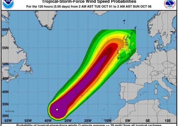 Hurricane Lorenzo is currently tracking its way across the Atlantic.
