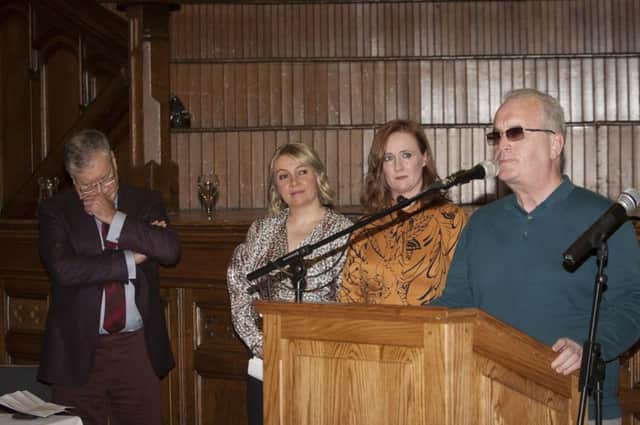 Guest speaker Richard Moore addresses the attendance at Tuesdayâ¬"s Children of the Troubles book launch in Derryâ¬"s Guildhall. (Photos: Jim McCafferty Photography)