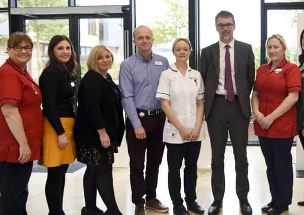 Staff at the North West Cancer Centre in Derry.