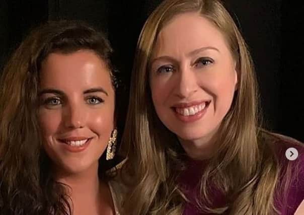 Jamie-Lee O'Donnell and Chelsea Clinton. Picture from Jamie-Lee O'Donnell's Instagram page with her permission.