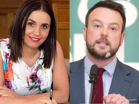 Elisha McCallion and Colum Eastwood are going head-to-head in the General Election in December.