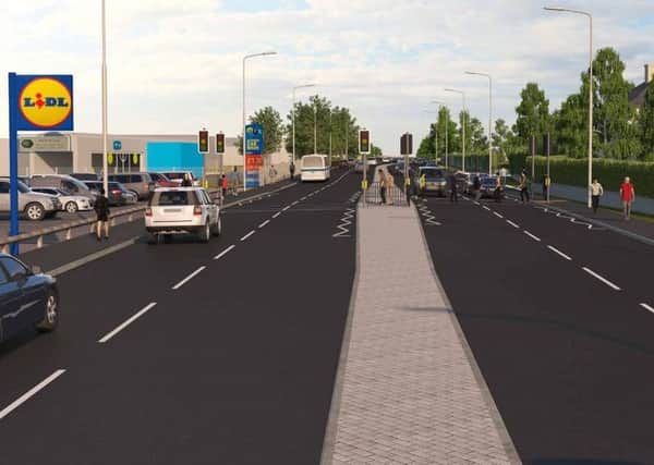 Artist's impression of how the new road could look.