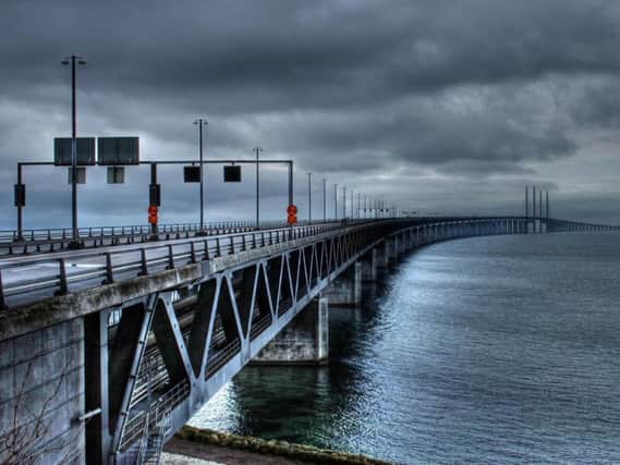 One version of the plan would be modelled on the Oresund Bridge (pictured) in Denmark. (Image by Hans Stolpe from Pixabay)