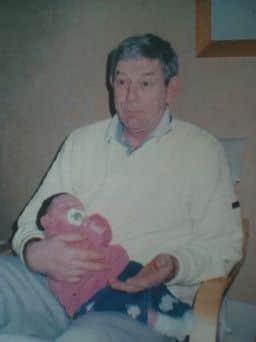 Ronnie Hutcheon and Amy when she was six months-old.