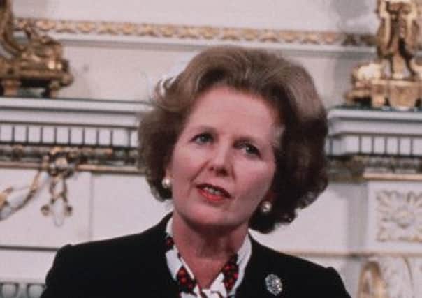 1985... Margaret Thatcher and Garrett Fitzgerald at the signing of the Anglo Irish Agreement.