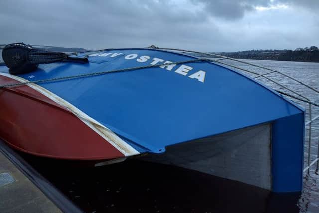 The MMV Ostrea sank overnight.