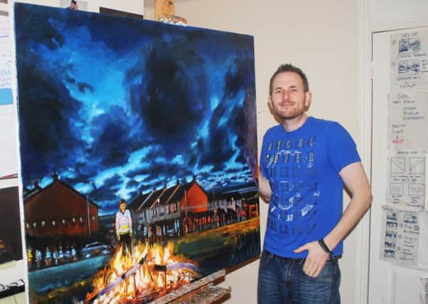 Derry artist Tommy Long who has made the final of a highly prestigious art competition in London.