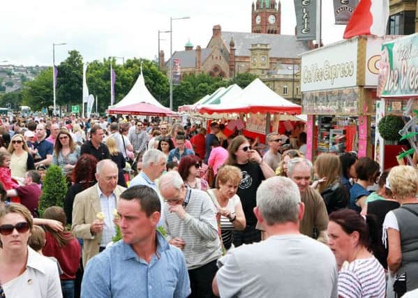 A section of the crowds who turned out for the previous Clipper Festival.