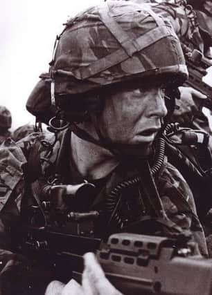 Glenn Bradley in service with the British Army.