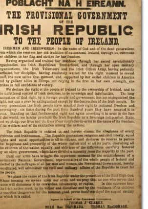 The Proclamation of 1916.
