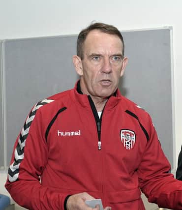 Derry City manager Kenny Shiels insists he won't panic buy.