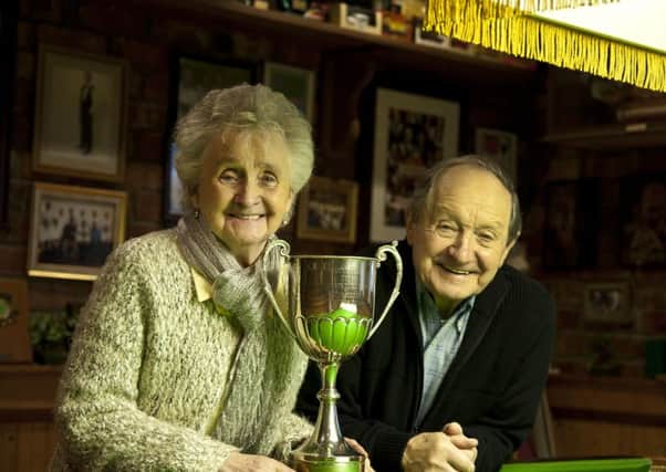 Tommy Cooke, Pensioner of the Year, pictured with his wife, Jean.