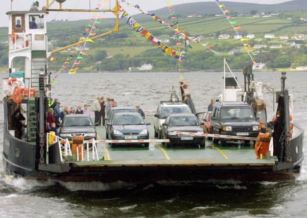 The Magilligan Ferry on its launch day. LV3-705MML