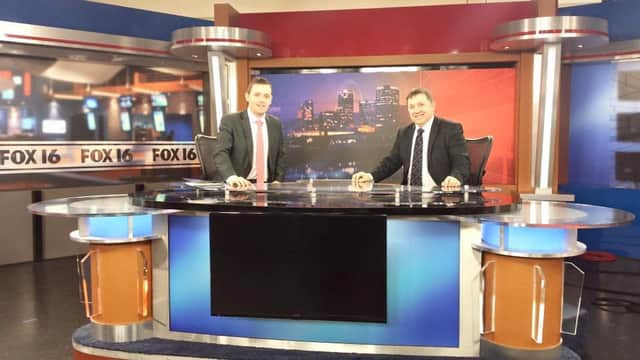 Gary Middleton posted a photograph of his interview on Fox TV on facebook
