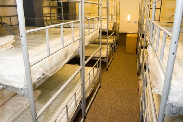 Some of the accommodation inside the bunker, which has room for 235 people