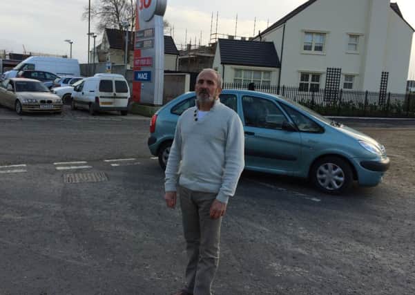 SDLP Colr. Gerry Mullan at the junction off the Edenmore Road in Limavady.