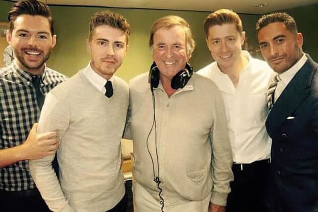 Derry's Martin McCafferty (far left) and the rest of 'Jack Pack' pictured with the late Sir Terry Wogan in his BBC Radio 2 studio in October last year.