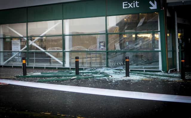 The damage at Dunelm Mill.