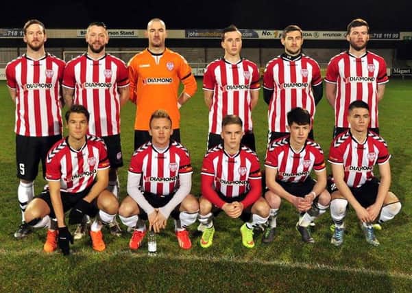 Derry City team which secured the Billy Kee Memorial Cup. Picture by Kevin Morrison