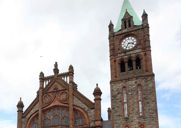 Seat of Derry City and Strabane Distruct Council, the Guildhall.