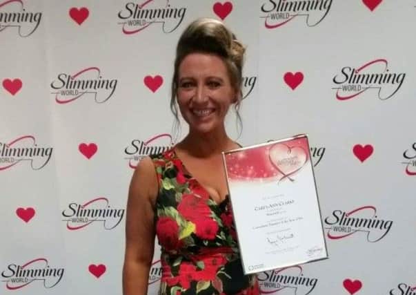 Carey Ann at the Slimming World Consultant Slimmer of the Year Awards