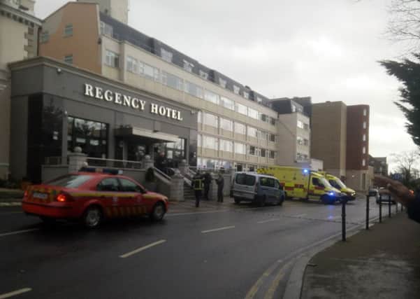 The scene of the shooting at the Regency Hotel in Dublin.