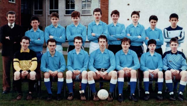 Limavady Grammar footballers from some years ago.