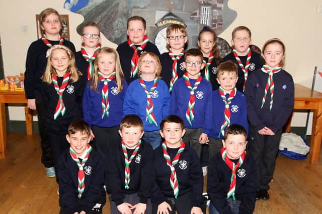 New members who were invested into the Beavers, Cubs and Scouts of the 25th Derry Scouts this week. INLV0916-033KDR
