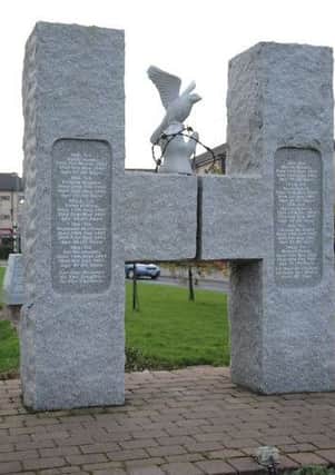 The H Block monument on Derry's Rossville street which the Department of Regional Development say is illegal.