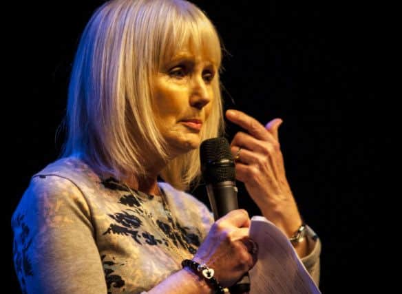 Attracta Bradley, who spent over 30 years working in A&E, now retired, pictured addressing the students at Wednesday's 'Love Your Passenger, Love Yourself' at the Millennium Forum.