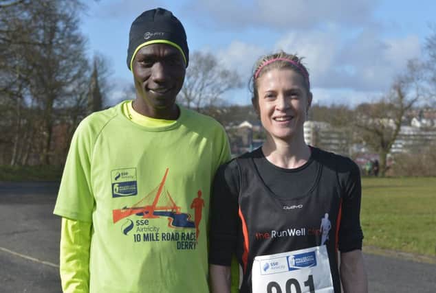 Gideon Kipsang and Natasha Adams who took the male and female titles at the SSE Airtricity 10 Mile race on Saturday.