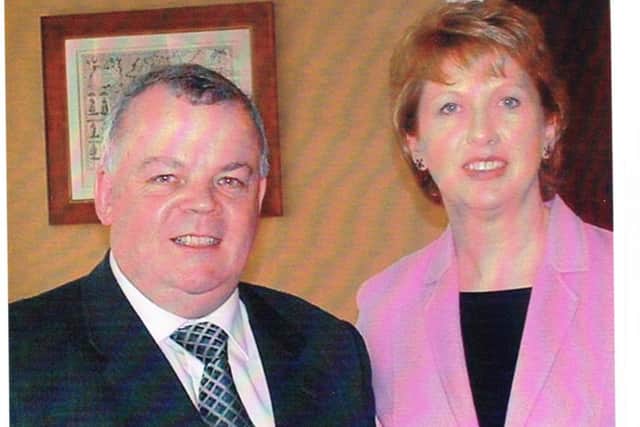 John Dallat with former Irish President Mary McAleese.