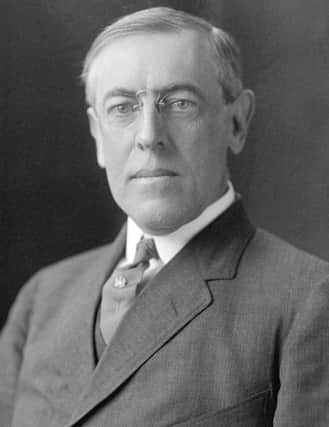 US President Woodrow Wilson.