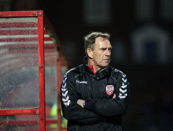 CONFIDENT . . . 
Derry City manager Kenny Shiels.