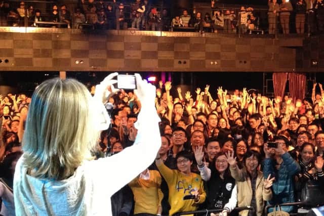 Cara Dillon with fans in China.