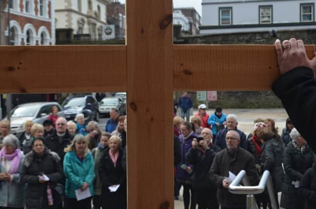 A scene from last years Walk of Witness in Derry.