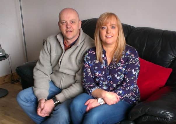 Gary McCorkell and his sister Sharon pictured at her home in home in the Waterside.
